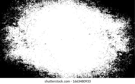 Skizzierter Rahmen. Grunge urbaner Hintergrund Textur Vektorillustration. Staubüberlagerung. Grainy Grungy Framing-Effekt gestört. Illustration zur Hintergrundbild-Vektorillustration. EPS10.