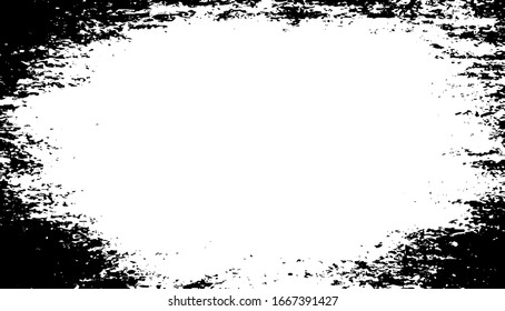 Scratched Frame. Grunge Urban Background Texture Vector. Dust Overlay. Distressed Grainy Grungy Framing Effect. Distressed Backdrop Vector Illustration. EPS 10.