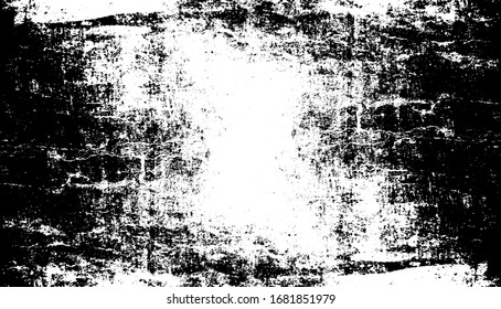 Scratched Frame. Grunge Urban Background Texture Vector. Dust Overlay. Distressed Grainy Grungy Framing Effect. Distressed Backdrop Vector Illustration. EPS 10.