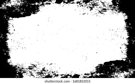 Scratched Frame. Grunge Urban Background Texture Vector. Dust Overlay. Distressed Grainy Grungy Framing Effect. Distressed Backdrop Vector Illustration. EPS 10.