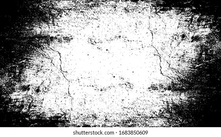 Scratched Frame. Grunge Urban Background Texture Vector. Dust Overlay. Distressed Grainy Grungy Framing Effect. Distressed Backdrop Vector Illustration. EPS 10.