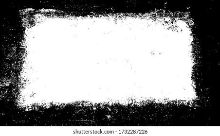 Scratched Frame. Grunge Urban Background Texture Vector. Dust Overlay. Distressed Grainy Grungy Framing Effect. Distressed Backdrop Vector Illustration. EPS 10.