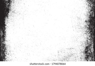 Scratched Frame. Grunge Urban Background Texture Vector. Dust Overlay. Distressed Grainy Grungy Framing Effect. Distressed Backdrop Vector Illustration. EPS 10.