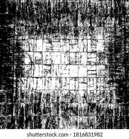 Cadre rayé. Image Vectorielle Texture D'Arrière-Plan Grunge Urbain. Superposition De Poussière. Effet De Cadrage Grunge Grainy Désiré. Illustration Vectorielle Arrière-Plan Déchiré. EPS10.