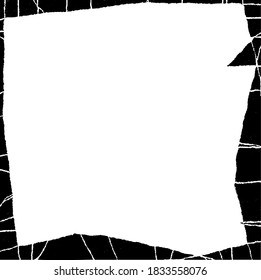 Marco rasgado. Vector de textura de fondo urbano. Superposición de polvo. Efecto De Framing Grave Grave Grave. Ilustración de vectores de fondo con problemas. EPS 10.