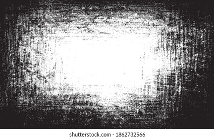 Scratched Frame. Grunge Urban Background Texture Vector. Dust Overlay. Distressed Grainy Grungy Framing Effect. Distressed Backdrop Vector Illustration. EPS 10.
