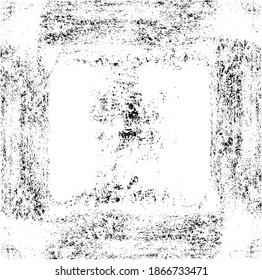 Scratched Frame. Grunge Urban Background Texture Vector. Dust Overlay. Distressed Grainy Grungy Framing Effect. Distressed Backdrop Vector Illustration. EPS 10.