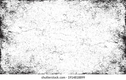 Scratched Frame. Grunge Urban Background Texture Vector. Dust Overlay. Distressed Grainy Grungy Framing Effect. Distressed Backdrop Vector Illustration. EPS 10.