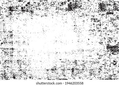 Scratched Frame. Grunge Urban Background Texture Vector. Dust Overlay. Distressed Grainy Grungy Framing Effect. Distressed Backdrop Vector Illustration. EPS 10.