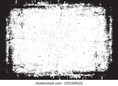 Scratched Frame. Grunge Urban Background Texture Vector. Dust Overlay. Distressed Grainy Grungy Framing Effect. Distressed Backdrop Vector Illustration. EPS 10.