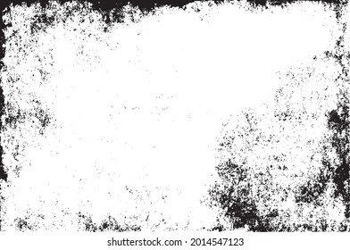 Scratched Frame. Grunge Urban Background Texture Vector. Dust Overlay. Distressed Grainy Grungy Framing Effect. Distressed Backdrop Vector Illustration. EPS 10.