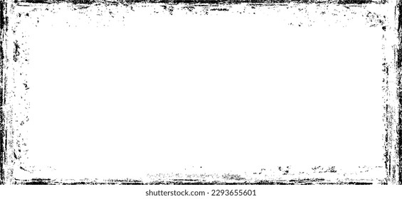 Scratched Frame. Grunge Urban Background Texture Vector. Dust Overlay. Distressed Grainy Grungy Framing Effect. Distressed Backdrop Vector Illustration. EPS 10.