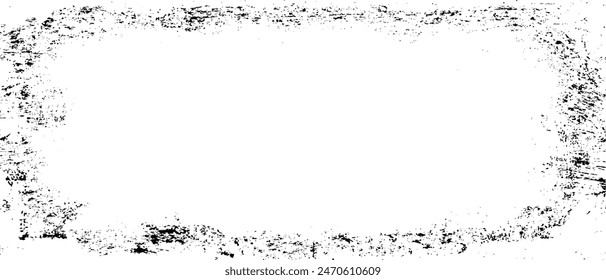Scratched Frame. Grunge Urban Background Texture Vector. Dust Overlay. Distressed Grainy Grungy Framing Effect. Distressed Backdrop Vector Illustration. EPS 10.