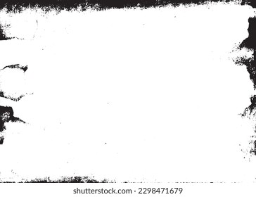 Scratched  Gritty Grunge Background Texture Vector. Dust Overlay Distress Grainy Grungy Effect and Decorative Noise Effect. Distressed Backdrop Vector Illustration.