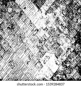 Scratched Grunge Background Texture Vector. Dust Overlay Distress Grainy Grungy Effect. Distressed Backdrop Vector Illustration. Isolated Black on White Background. EPS 10.