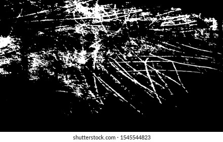 Scratched Grunge Background Texture Vector. Dust Overlay Distress Grainy Grungy Effect. Distressed Backdrop Vector Illustration. Isolated Black on White Background. EPS 10.