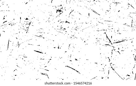 Scratched Grunge Background Texture Vector. Dust Overlay Distress Grainy Grungy Effect. Distressed Backdrop Vector Illustration. Isolated Black on White Background. EPS 10.