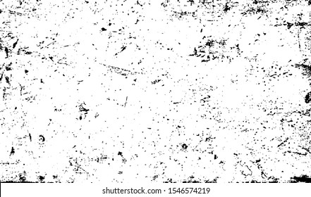 Scratched Grunge Background Texture Vector. Dust Overlay Distress Grainy Grungy Effect. Distressed Backdrop Vector Illustration. Isolated Black on White Background. EPS 10.