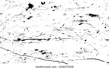 Scratched Grunge Background Texture Vector. Dust Overlay Distress Grainy Grungy Effect. Distressed Backdrop Vector Illustration. Isolated Black on White Background. EPS 10.