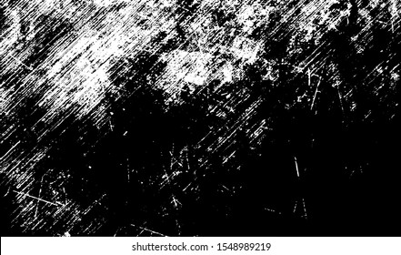 Scratched Grunge Background Texture Vector. Dust Overlay Distress Grainy Grungy Effect. Distressed Backdrop Vector Illustration. Isolated Black on White Background. EPS 10.