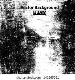 Scratched grunge brushed texture. EPS10 vector background.