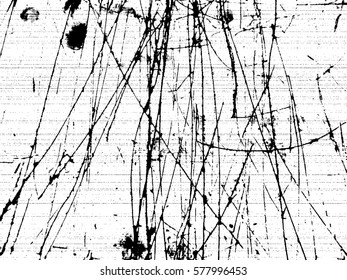 Scratched Grunge Horizontal stripes Background.Texture Vector.Dust Overlay Distress Grain ,Simply Place illustration over any Object to Create rough  Effect .Black paint splattered , dirty poster 