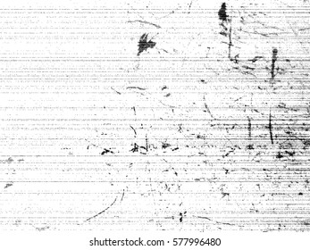 Scratched Grunge Horizontal stripes Background.Texture Vector.Dust Overlay Distress Grain ,Simply Place illustration over any Object to Create rough  Effect .Black paint splattered , dirty poster 
