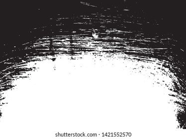 Scratched Grunge Urban Background Texture Vector. Dust Overlay Distress Grainy Grungy Framing Effect. Distressed Backdrop Vector Illustration. EPS 10.