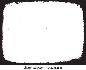 Scratched Grunge Urban Background Texture Vector. Dust Overlay Distress Grainy Grungy Framing Effect. Distressed Backdrop Vector Illustration. EPS 10.