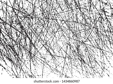 Scratched Grunge Urban Background Texture Vector. Dust Overlay Distress Grainy Grungy Effect. Distressed Backdrop Vector Illustration. Isolated Black on White Background. EPS 10.