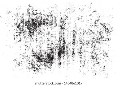 Scratched Grunge Urban Background Texture Vector. Dust Overlay Distress Grainy Grungy Effect. Distressed Backdrop Vector Illustration. Isolated Black on White Background. EPS 10.
