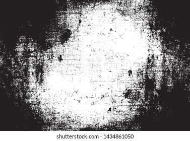 Scratched Grunge Urban Background Texture Vector. Dust Overlay Distress Grainy Grungy Effect. Distressed Backdrop Vector Illustration. Isolated Black on White Background. EPS 10.