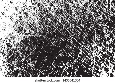 Scratched Grunge Urban Background Texture Vector. Dust Overlay Distress Grainy Grungy Effect. Distressed Backdrop Vector Illustration. Isolated Black on White Background. EPS 10.