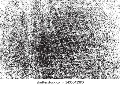 Scratched Grunge Urban Background Texture Vector. Dust Overlay Distress Grainy Grungy Effect. Distressed Backdrop Vector Illustration. Isolated Black on White Background. EPS 10.