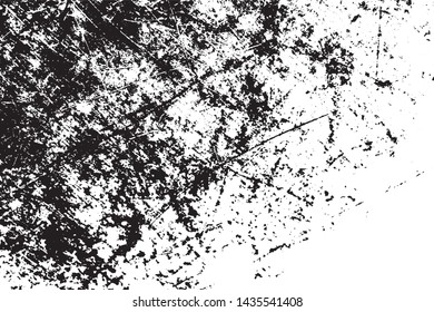 Scratched Grunge Urban Background Texture Vector. Dust Overlay Distress Grainy Grungy Effect. Distressed Backdrop Vector Illustration. Isolated Black on White Background. EPS 10.