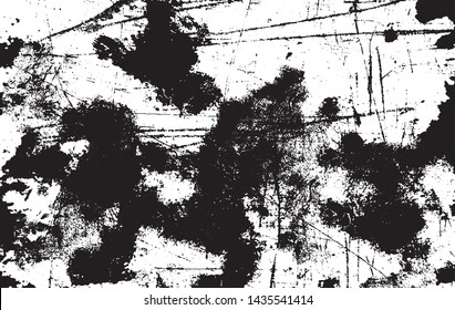 Scratched Grunge Urban Background Texture Vector. Dust Overlay Distress Grainy Grungy Effect. Distressed Backdrop Vector Illustration. Isolated Black on White Background. EPS 10.