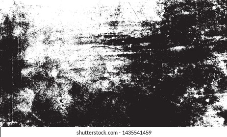 Scratched Grunge Urban Background Texture Vector. Dust Overlay Distress Grainy Grungy Effect. Distressed Backdrop Vector Illustration. Isolated Black on White Background. EPS 10.