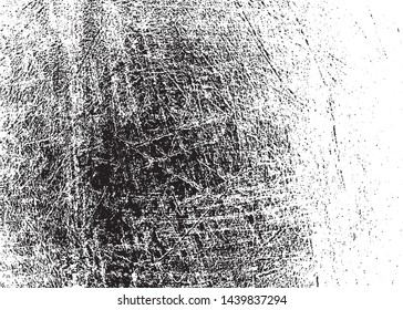 Scratched Grunge Urban Background Texture Vector. Dust Overlay Distress Grainy Grungy Effect. Distressed Backdrop Vector Illustration. Isolated Black on White Background. EPS 10.