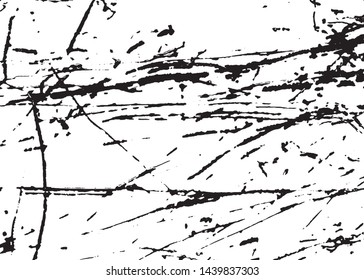 Scratched Grunge Urban Background Texture Vector. Dust Overlay Distress Grainy Grungy Effect. Distressed Backdrop Vector Illustration. Isolated Black on White Background. EPS 10.