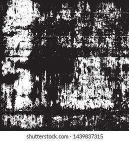 Scratched Grunge Urban Background Texture Vector. Dust Overlay Distress Grainy Grungy Effect. Distressed Backdrop Vector Illustration. Isolated Black on White Background. EPS 10.