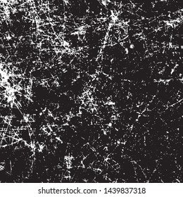 Scratched Grunge Urban Background Texture Vector. Dust Overlay Distress Grainy Grungy Effect. Distressed Backdrop Vector Illustration. Isolated Black on White Background. EPS 10.
