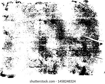Scratched Grunge Urban Background Texture Vector. Dust Overlay Distress Grainy Grungy Effect. Distressed Backdrop Vector Illustration. Isolated Black on White Background. EPS 10.