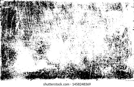 Scratched Grunge Urban Background Texture Vector. Dust Overlay Distress Grainy Grungy Effect. Distressed Backdrop Vector Illustration. Isolated Black on White Background. EPS 10.