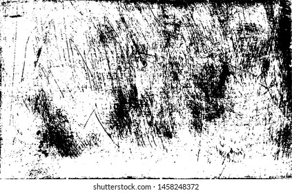 Scratched Grunge Urban Background Texture Vector. Dust Overlay Distress Grainy Grungy Effect. Distressed Backdrop Vector Illustration. Isolated Black on White Background. EPS 10.