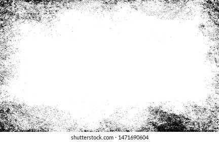 Scratched Grunge Urban Background Texture Vector. Dust Overlay. Distressed Grainy Grungy Framing Effect. Distressed Backdrop Vector Illustration. EPS 10.