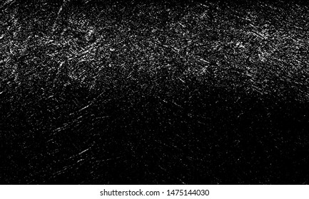 Scratched Grunge Urban Background Texture Vector. Dust Overlay Distress Grainy Grungy Effect. Distressed Backdrop Vector Illustration. Isolated Black on White Background. EPS 10.