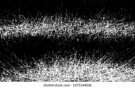 Scratched Grunge Urban Background Texture Vector. Dust Overlay Distress Grainy Grungy Effect. Distressed Backdrop Vector Illustration. Isolated Black on White Background. EPS 10.