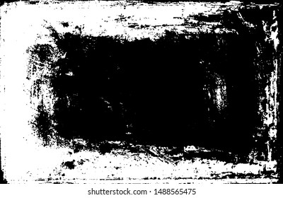 Scratched Grunge Urban Background Texture Vector. Dust Overlay Distress Grainy Grungy Effect. Distressed Backdrop Vector Illustration. Isolated Black on White Background. EPS 10.