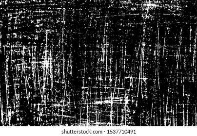 Scratched Grunge Urban Background Texture Vector. Dust Overlay Distress Grainy Grungy Effect. Distressed Backdrop Vector Illustration. Isolated Black on White Background. EPS 10.