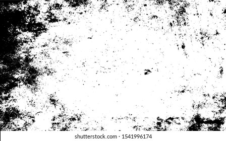 Scratched Grunge Urban Background Texture Vector. Dust Overlay Distress Grainy Grungy Effect. Distressed Backdrop Vector Illustration. Isolated Black on White Background. EPS 10.